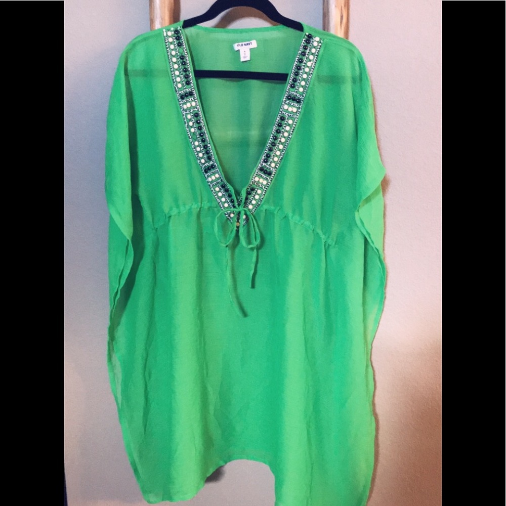 Old Navy beaded swimsuit coverup